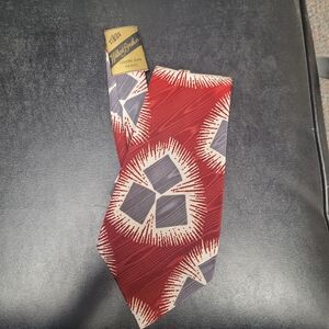 Wembley Red and Gray Men's Tie